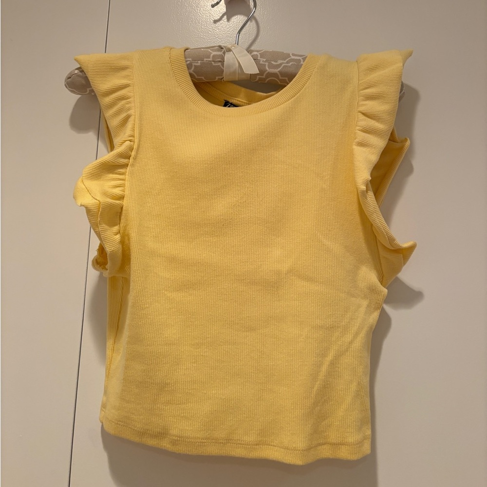 Zara ruffled sleeveless top